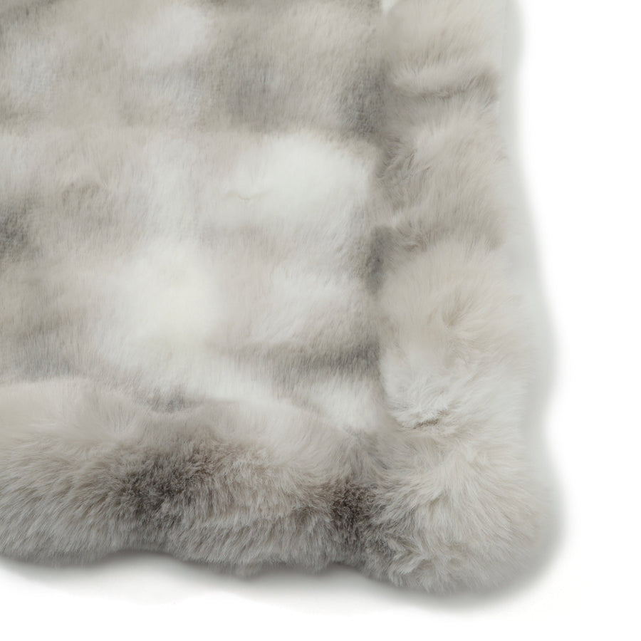 ポコモコファー こたつブランケット 2400×1900 グレー