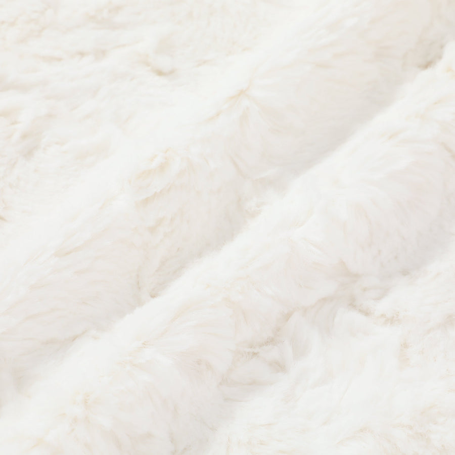 こたつ布団カバーになるブランケット 円形 φ1900 ホワイト