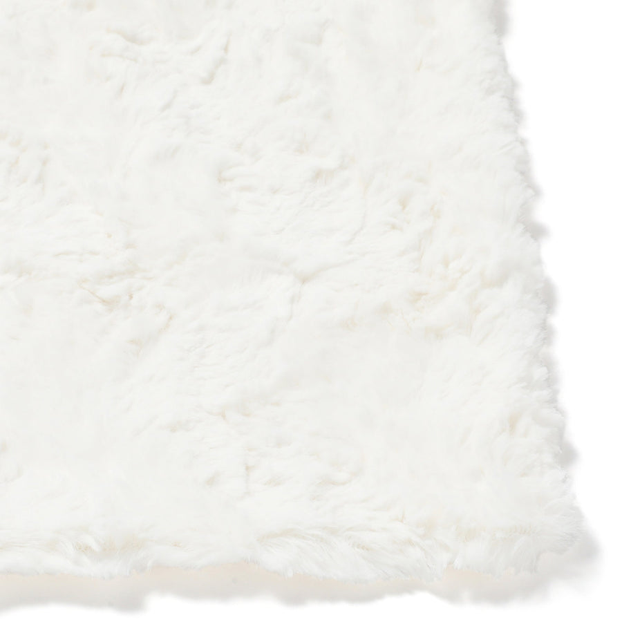 こたつ布団カバーになるブランケット 長方形 2400×1900 ホワイト