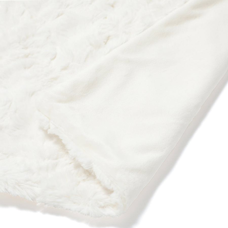 こたつ布団カバーになるブランケット 長方形 2400×1900 ホワイト