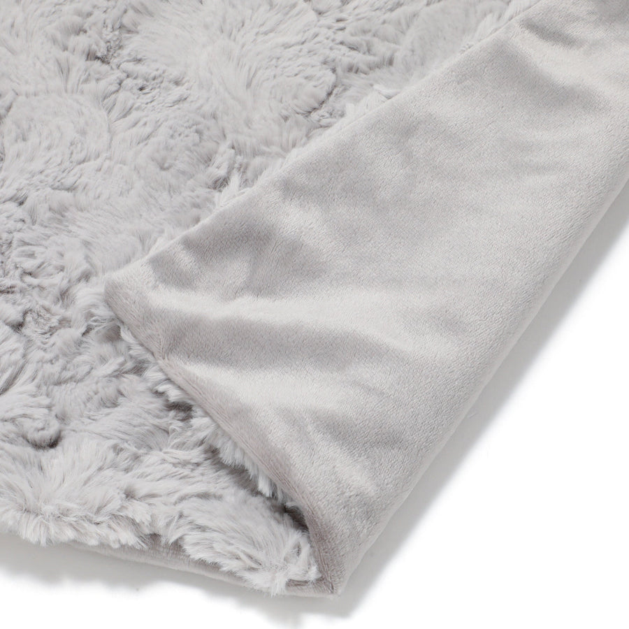 こたつ布団カバーになるブランケット 長方形 2400×1900 グレー