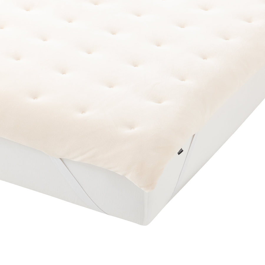 WARMY ドットキルト ベッドパッド シングル アイボリー