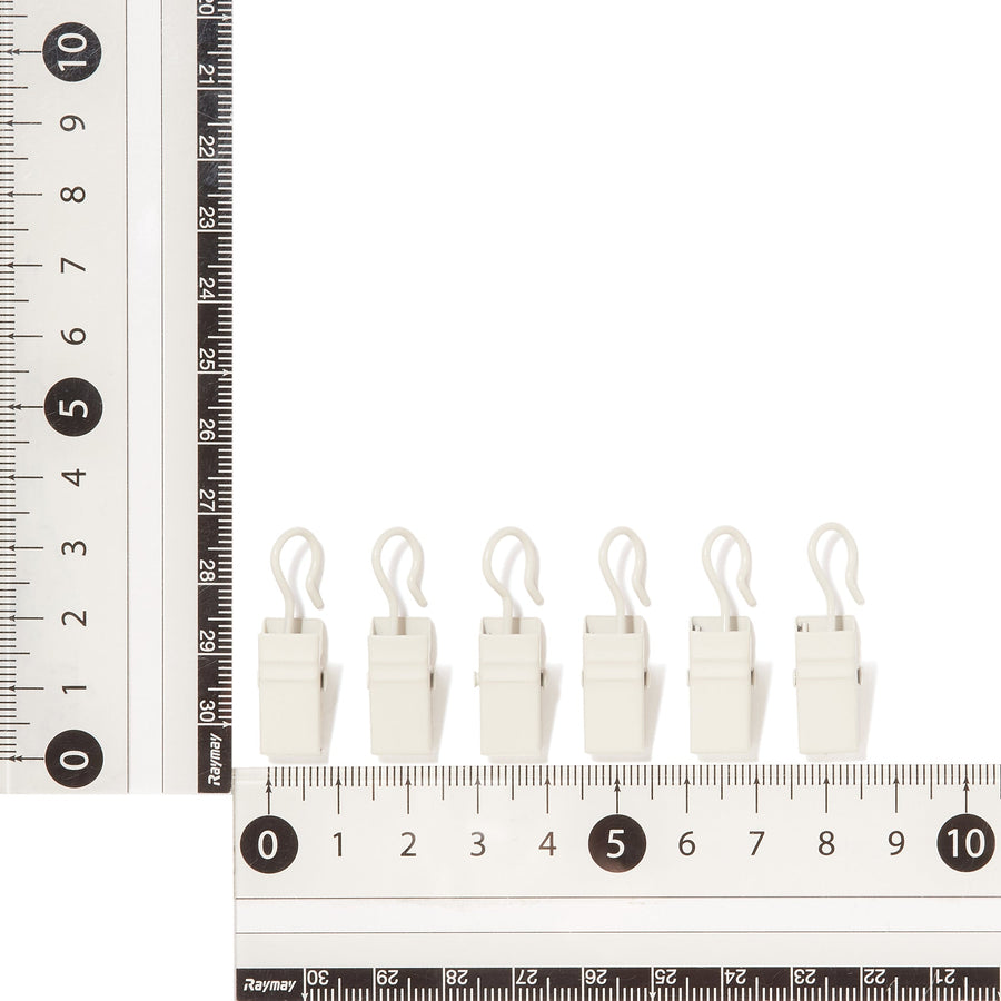 シンプル クリップランナー フック 30×8 ブロンズ（6個セット）