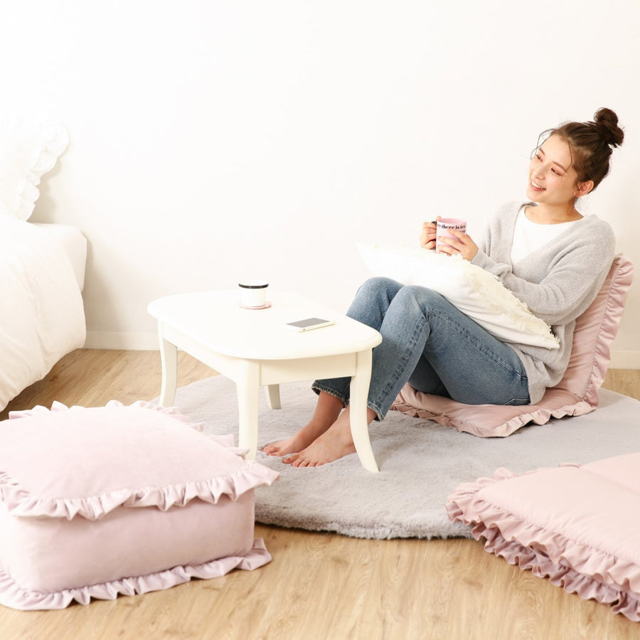 Cushion Futon Storage Case (Pink)