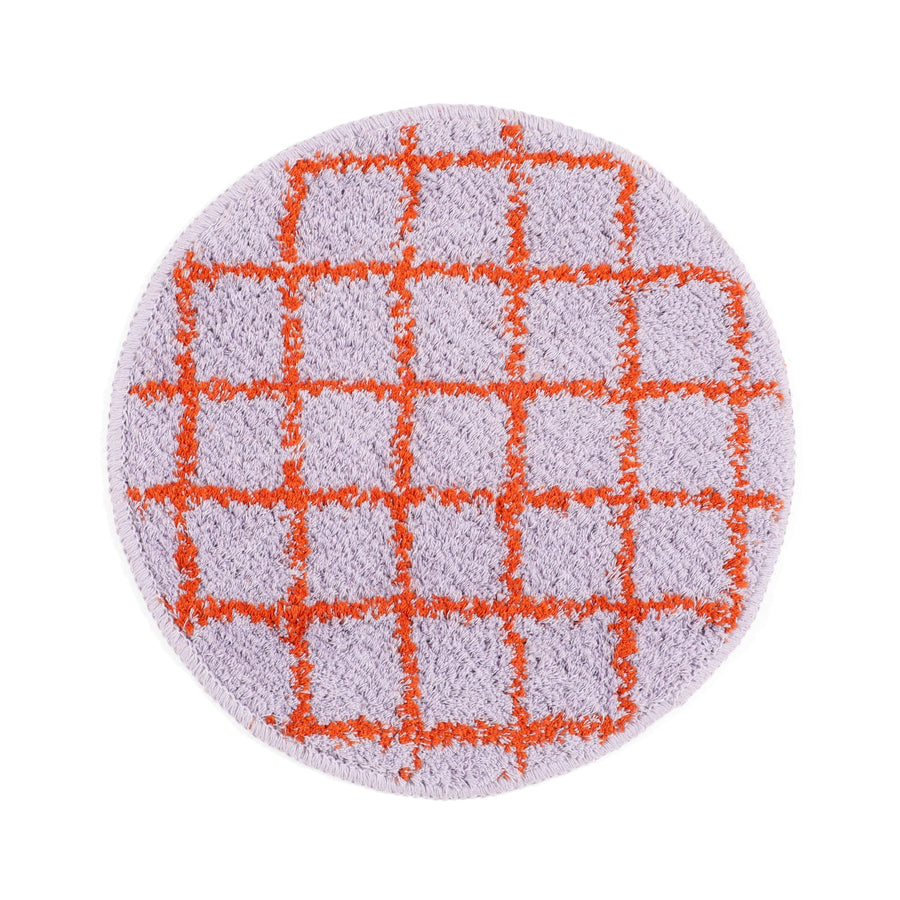 ウィンドウペン チェアパッド φ360 パープル×オレンジ