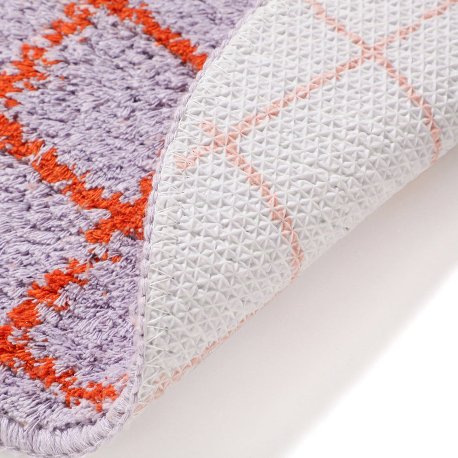 ウィンドウペン チェアパッド φ360 パープル×オレンジ