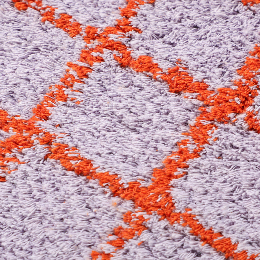 ウィンドウペン チェアパッド φ360 パープル×オレンジ