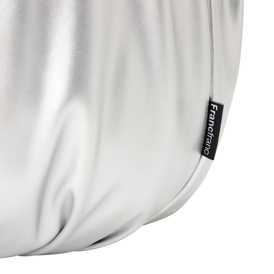 デコラティブ バッグ クッション シルバー×シルバー