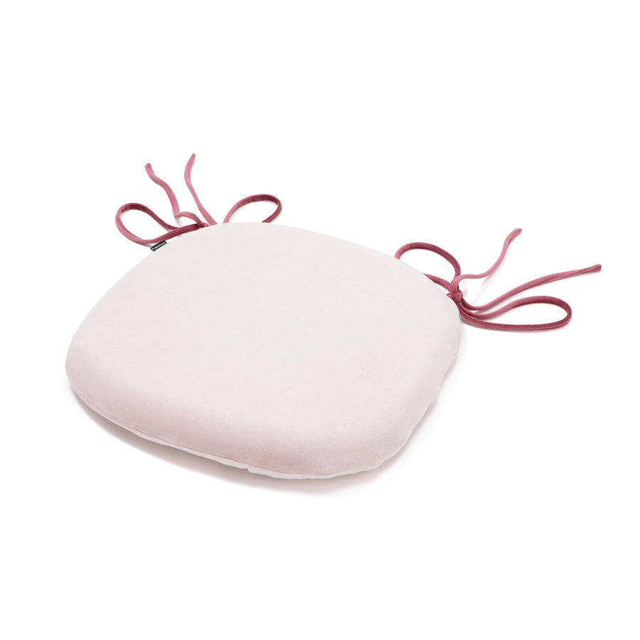 ロングリボン チェアシートクッション ピンク×ダークピンク