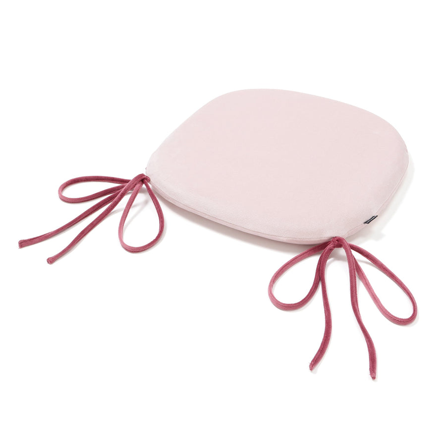 ロングリボン チェアシートクッション ピンク×ダークピンク