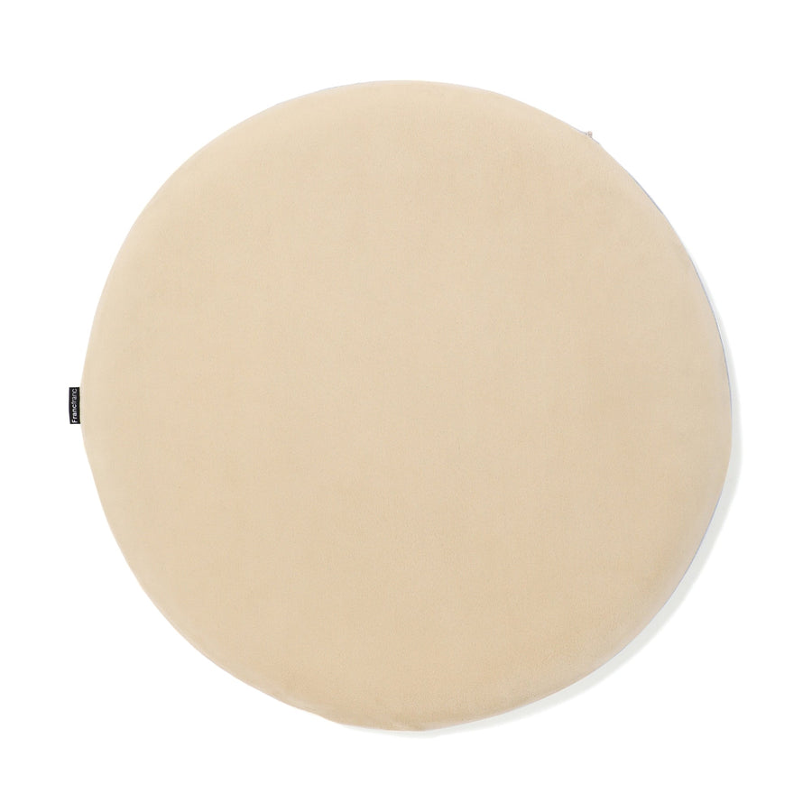 セディア シートクッション φ400 ライトブルー×イエロー