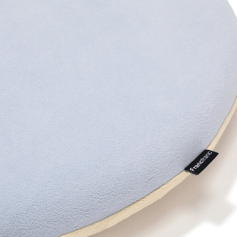 セディア シートクッション φ400 ライトブルー×イエロー