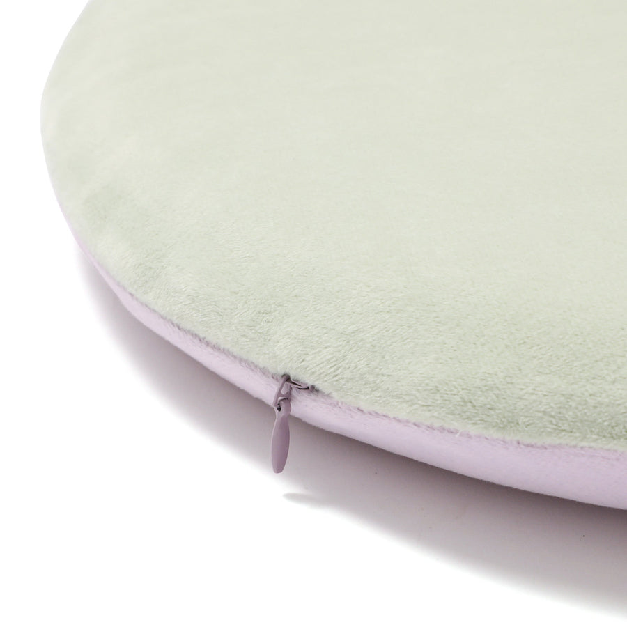 セディア シートクッション φ400 ライトグリーン×ライトパープル