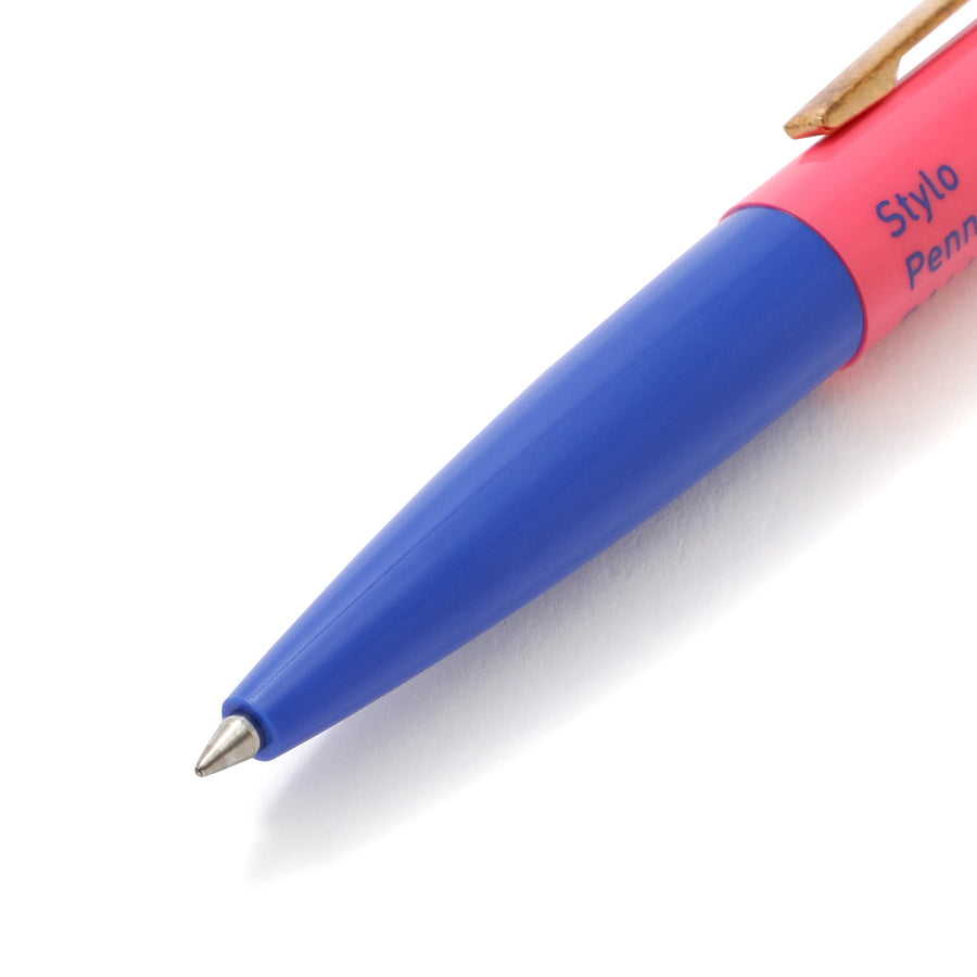 ミニボールペン マークスタイル ブルー×ピンク