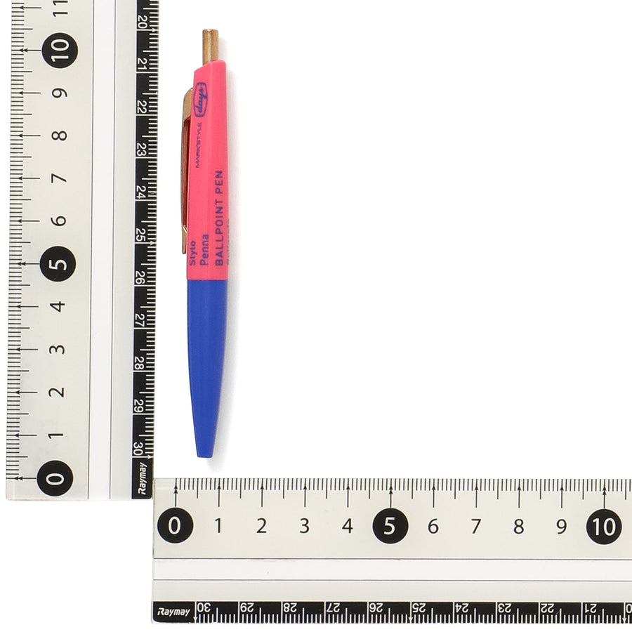 ミニボールペン マークスタイル ブルー×ピンク