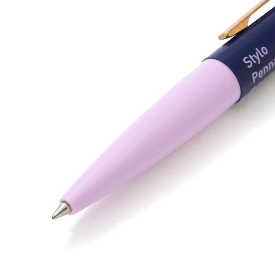 ミニボールペン マークスタイル パープル×ネイビー