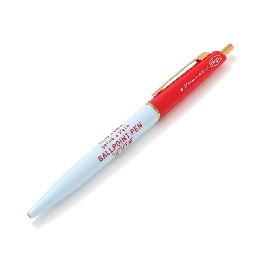 マッハインクボールペン マークスタイル ブルー×レッド