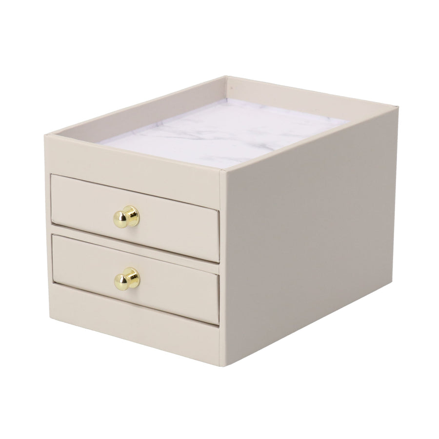 Petite Mini Chest 2 Drawers Grey