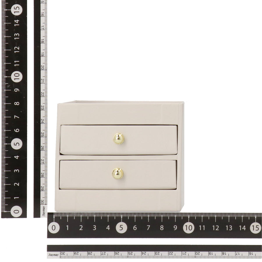 Petite Mini Chest 2 Drawers Grey