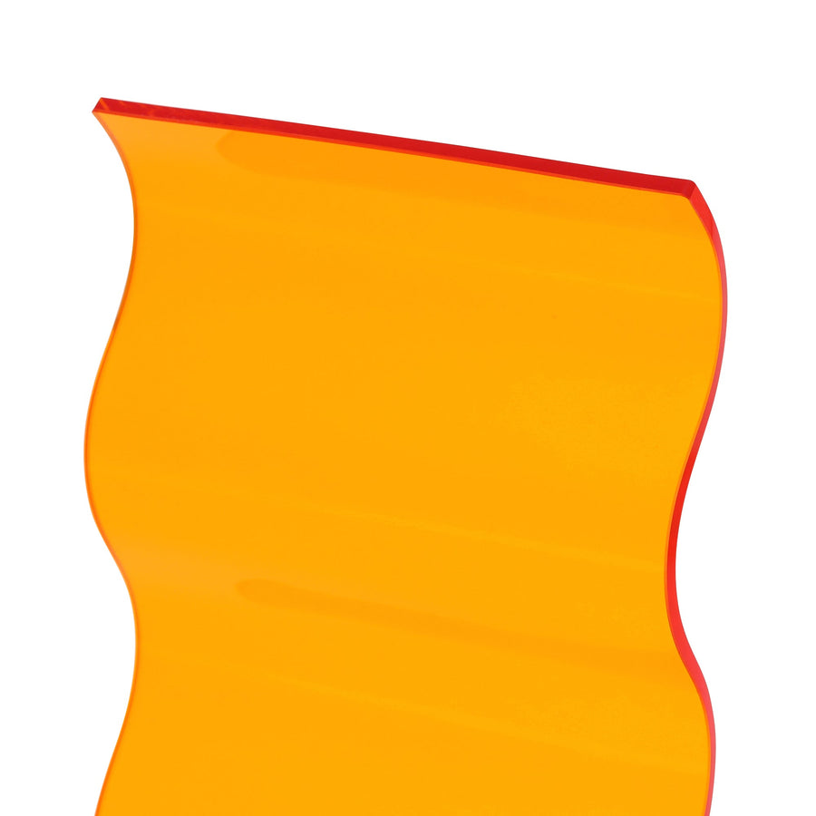 アクリル ウェーブ スタンド オレンジ