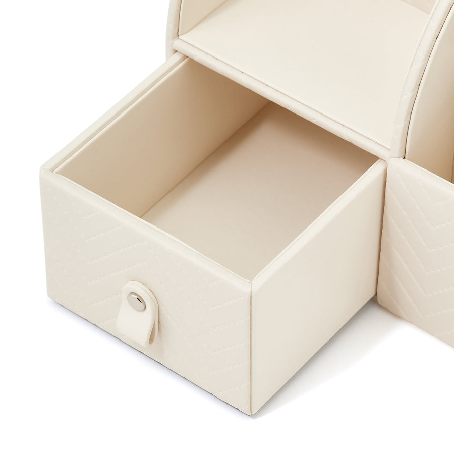 キルティング デスクオーガナイザー L アイボリー