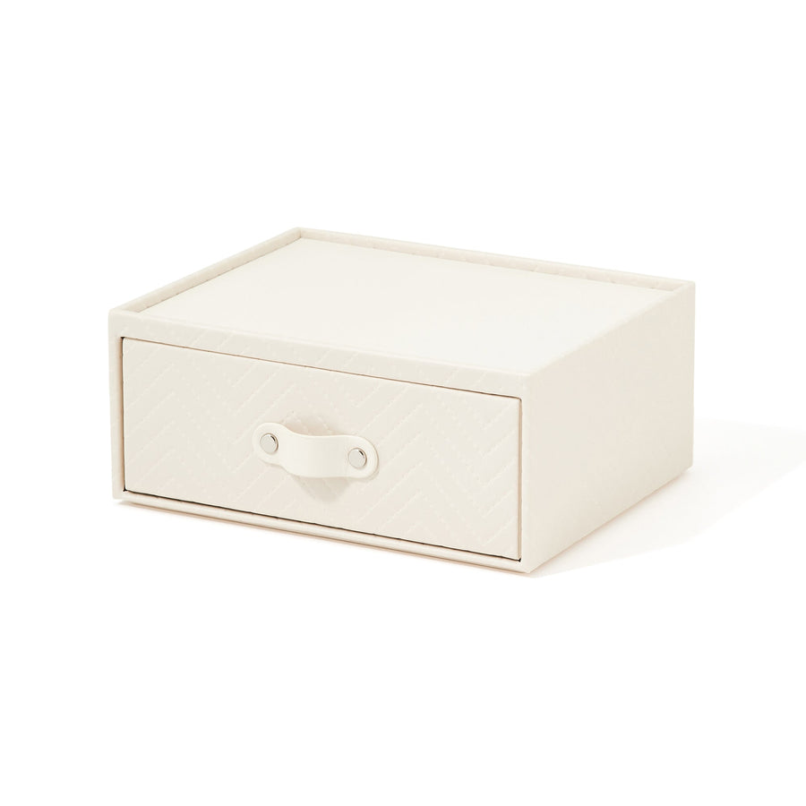 キルティング ステーショナリーボックス M アイボリー