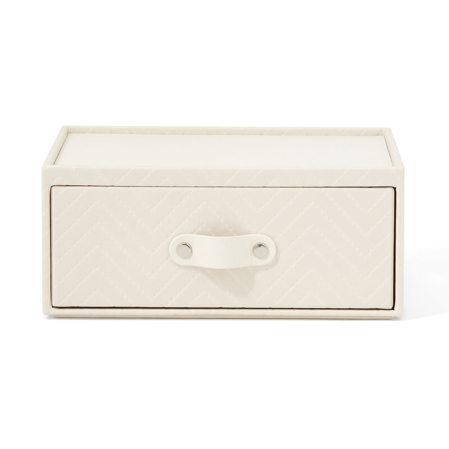 キルティング ステーショナリーボックス M アイボリー