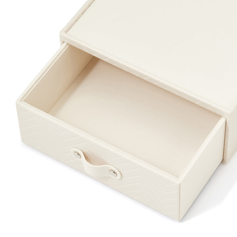 キルティング ステーショナリーボックス M アイボリー