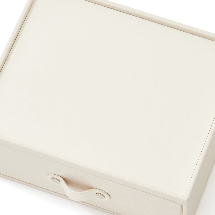 キルティング ステーショナリーボックス M アイボリー