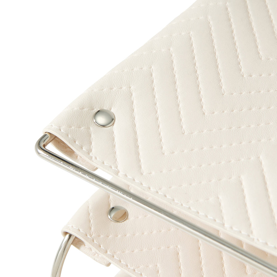 キルティング トレイ3段 アイボリー