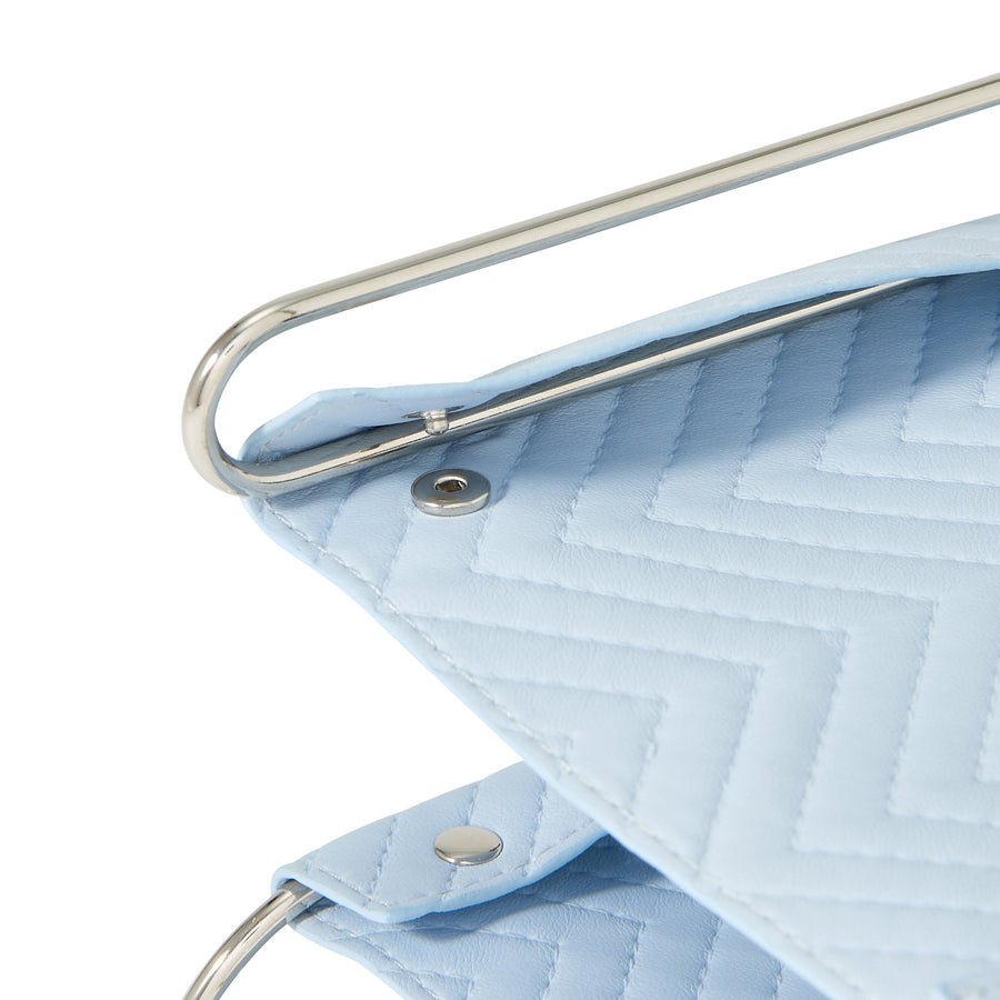 キルティング トレイ3段 ブルー