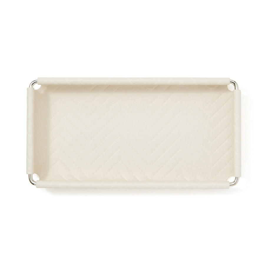 キルティング トレイ L アイボリー
