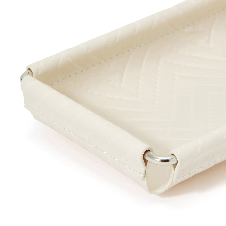 キルティング トレイ L アイボリー