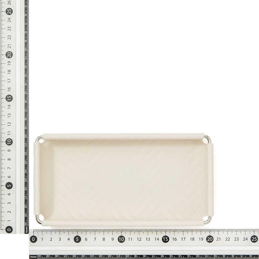 キルティング トレイ L アイボリー