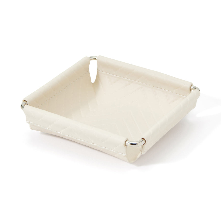 キルティング トレイ S アイボリー