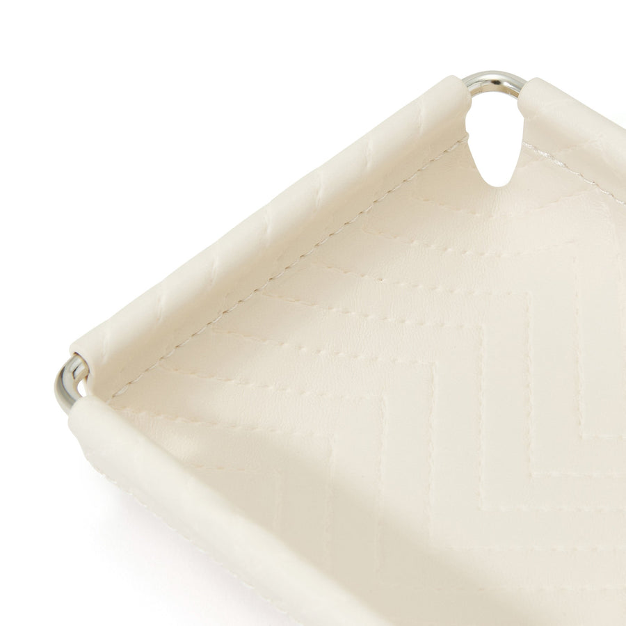 キルティング トレイ S アイボリー