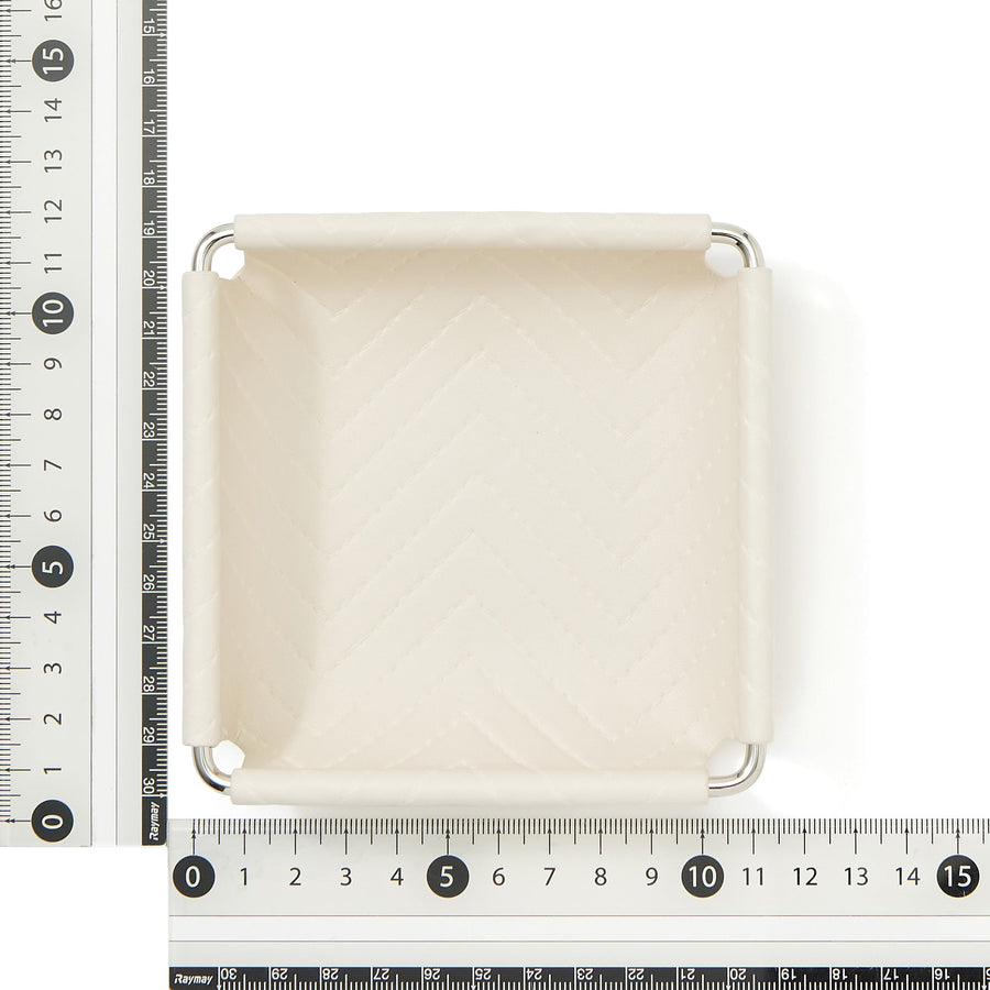 キルティング トレイ S アイボリー