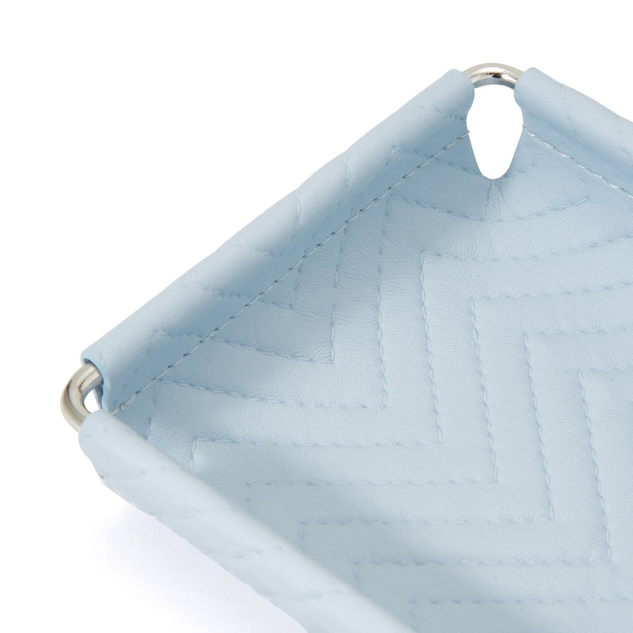 キルティング トレイ S ブルー