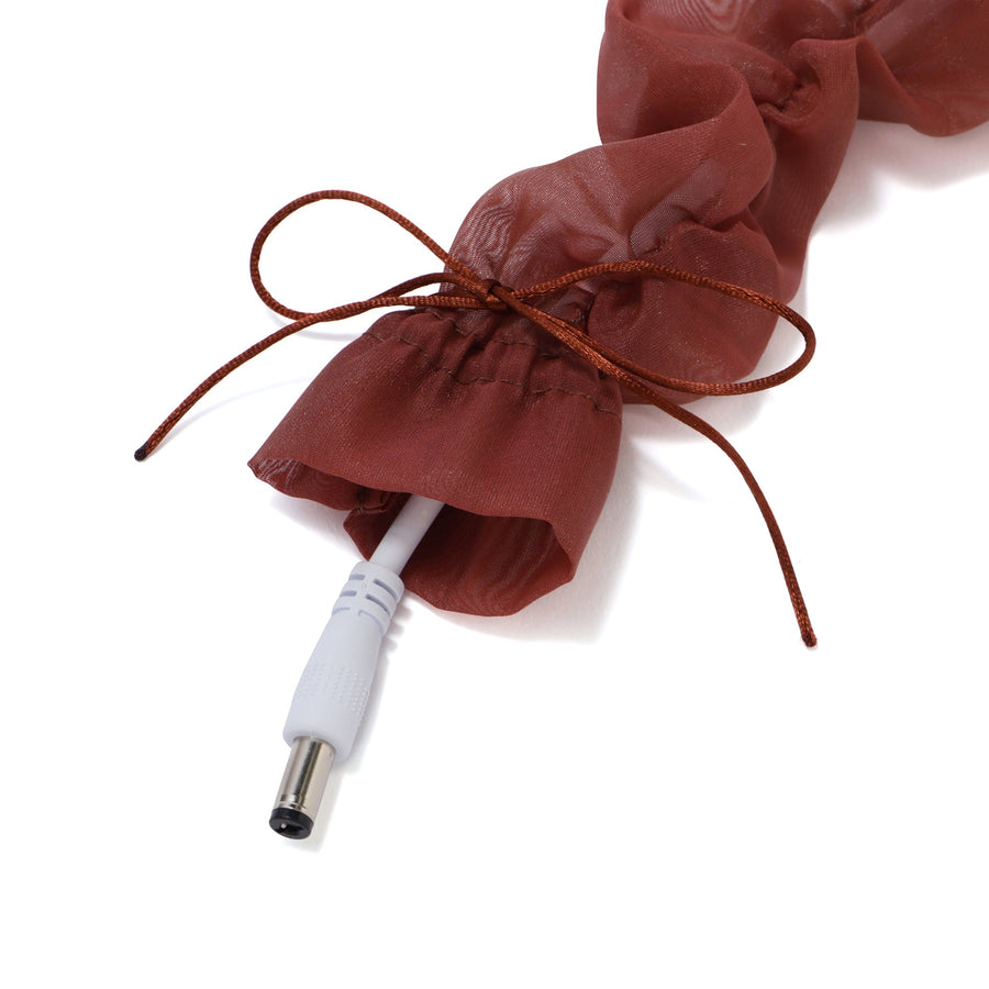 コードジュエリー オーガンジー ブラウン