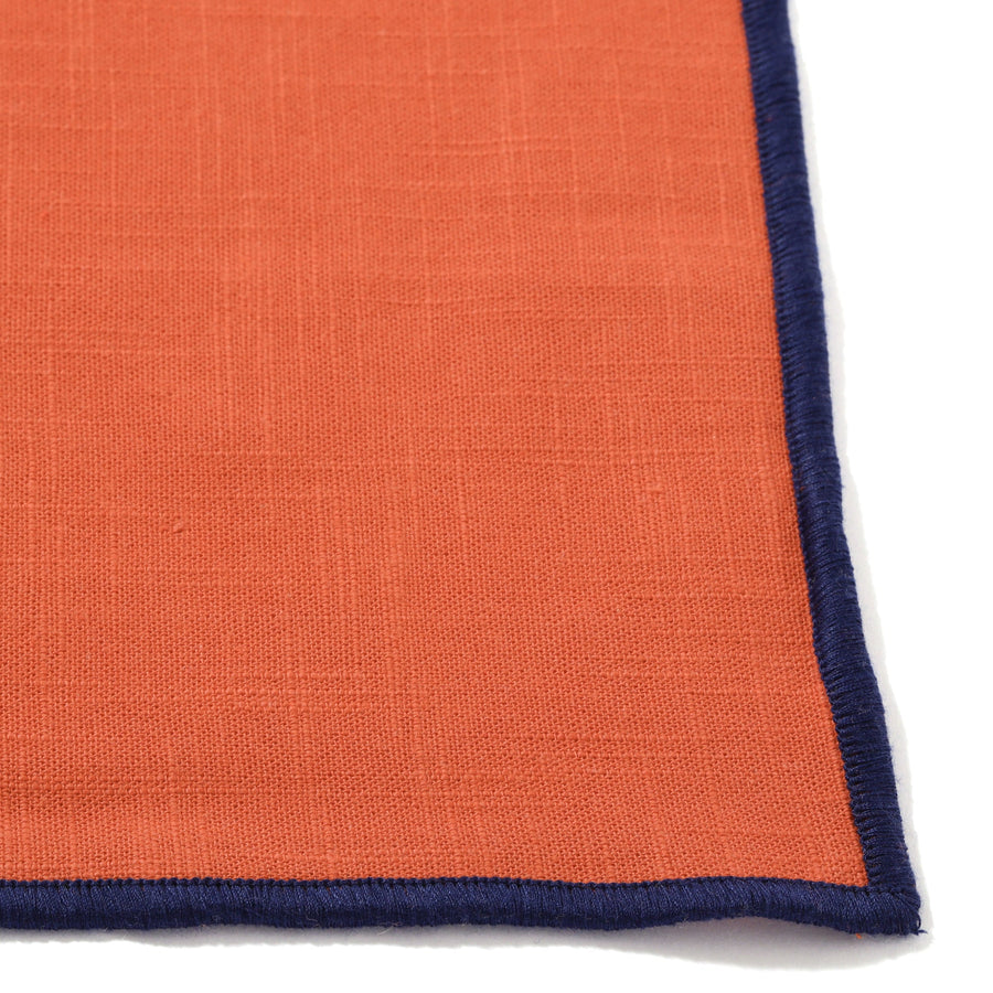 Plago Tablecloth Orange x Navy 2000 x 1300