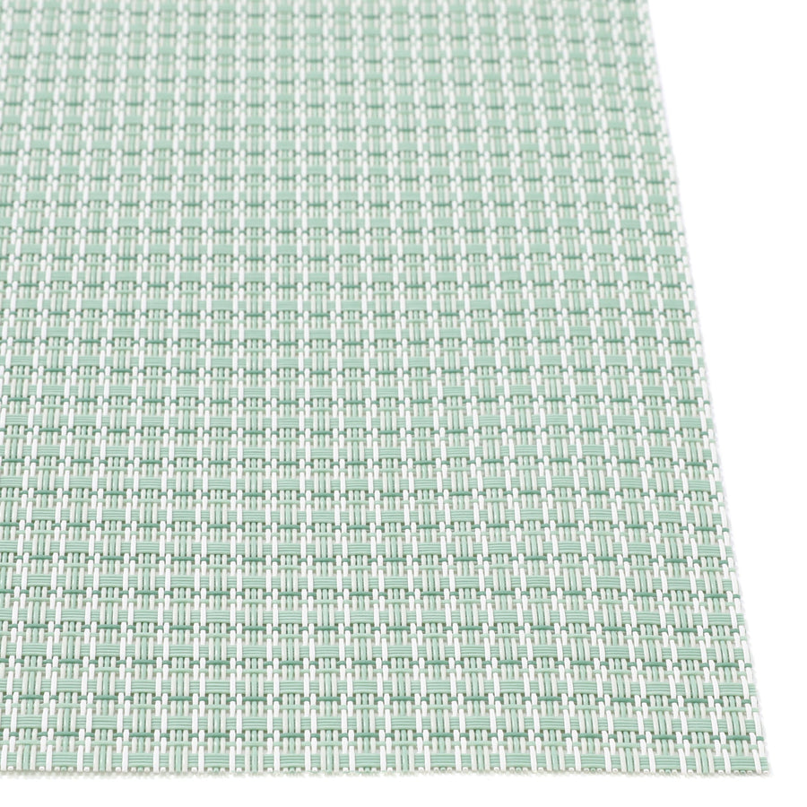 Bicolor lunch mat, green (set of 2)