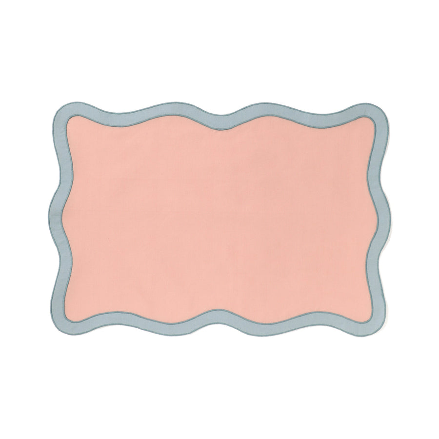 Bicolor Wave Lunch Mat Pink x Blue