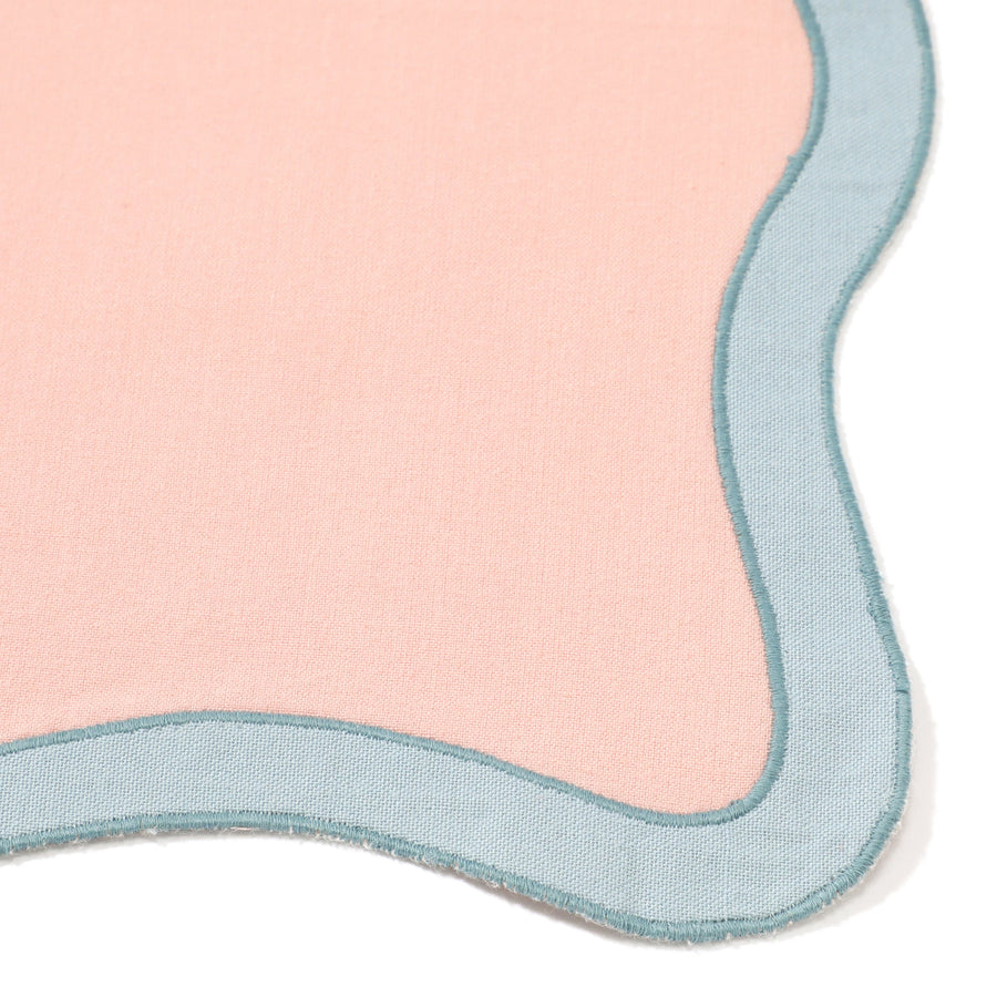 Bicolor Wave Lunch Mat Pink x Blue