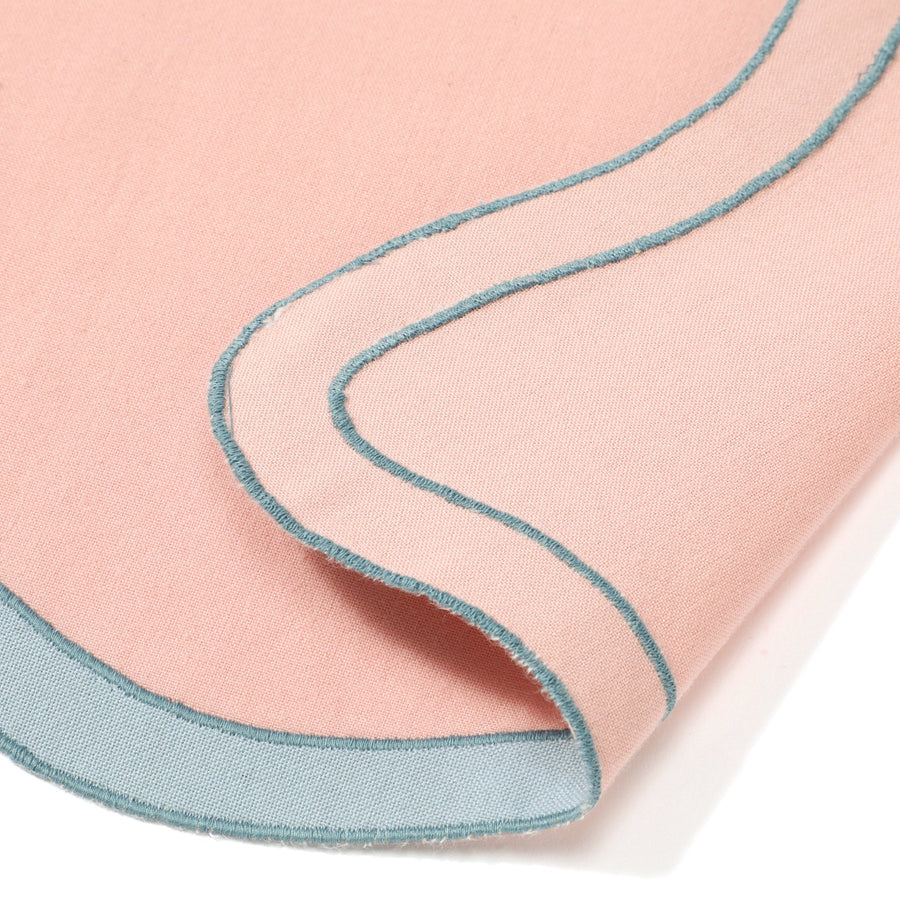 Bicolor Wave Lunch Mat Pink x Blue