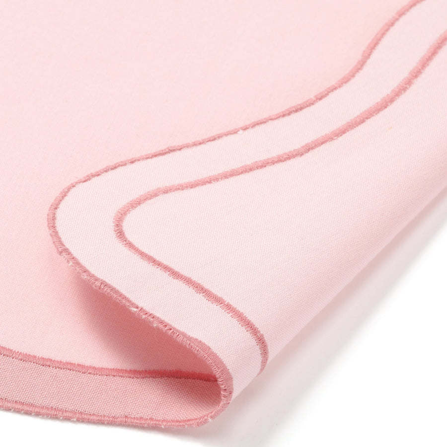 バイカラー ウェーブ ランチマット ピンク×ピンク