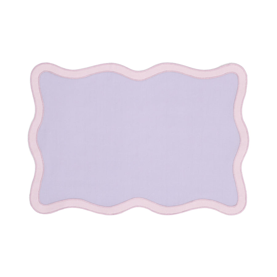 バイカラー ウェーブ ランチマット パープル×ピンク