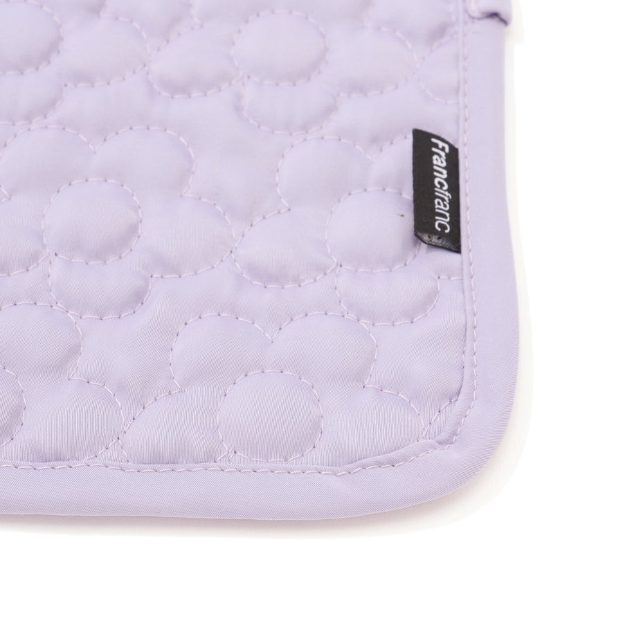 キルティング ミニランチマット フラワー パープル