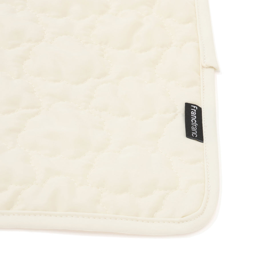 キルティング ミニランチマット くも ホワイト