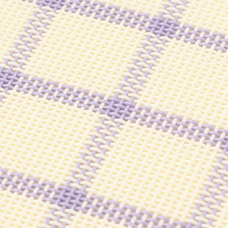 ウィンドウペンチェック ランチマット パープル