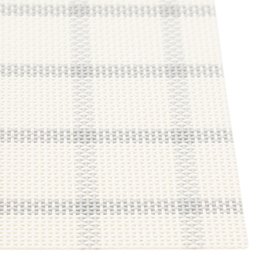 ウィンドウペンチェック ランチマット グレー